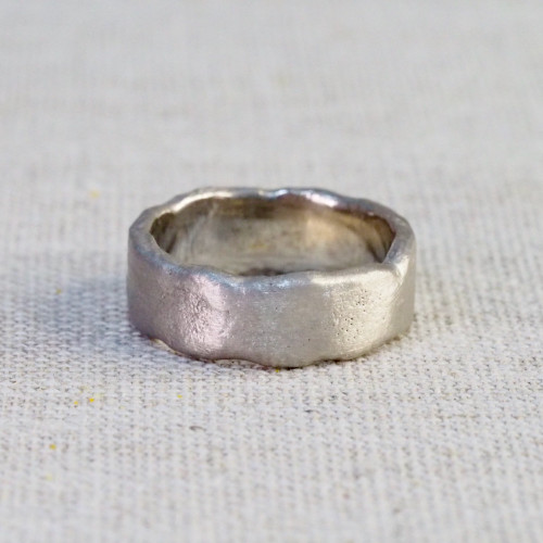 Mattias Grey White Gold Ring