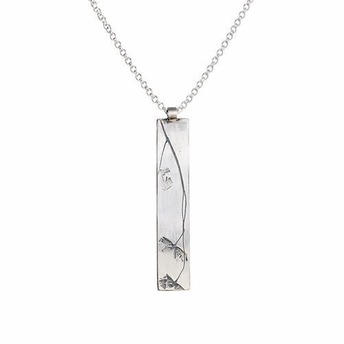 Silver Long Grass Necklace
