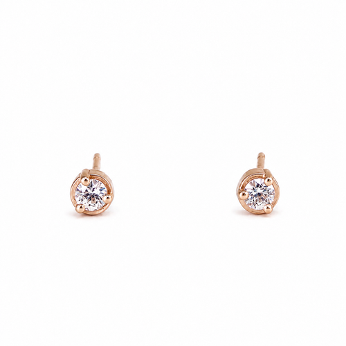Frankie White Sapphire Stud Earrings