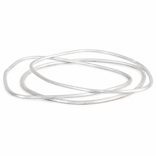 Silver Geometrica Bangle