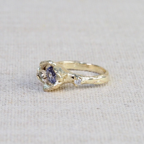 Sapphire Primrose Ring
