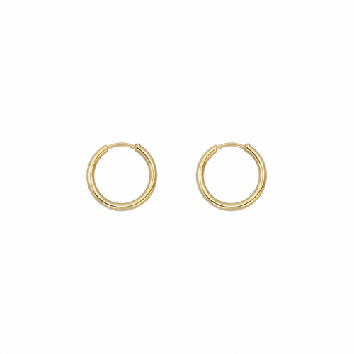 Yellow Gold Small Huggie Earrings