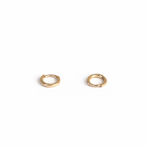 Rose Gold Teeny Tiny Huggie Earrings