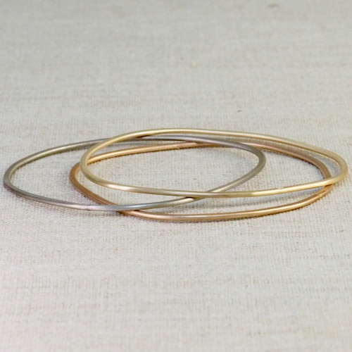 Yellow Gold Geometrica Bangle
