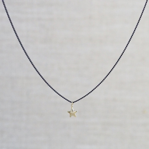 Gold Star Micro Charm Necklace