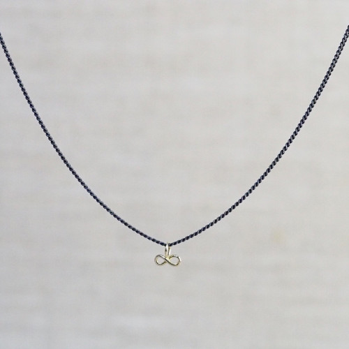 Gold Infinity Micro Charm Necklace