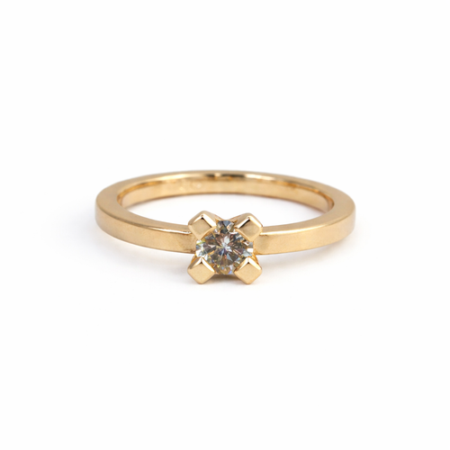 Four Prong Diamond Ring