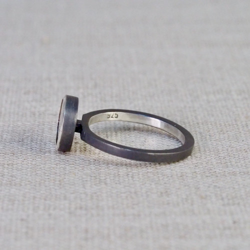 Scenic Agate Slice Podium Ring