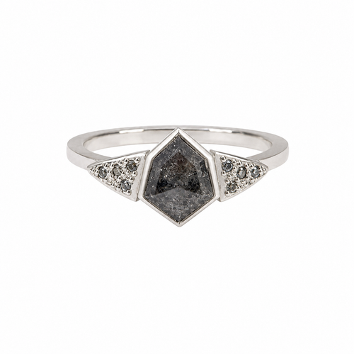 Geo Trio Mono Diamond Ring