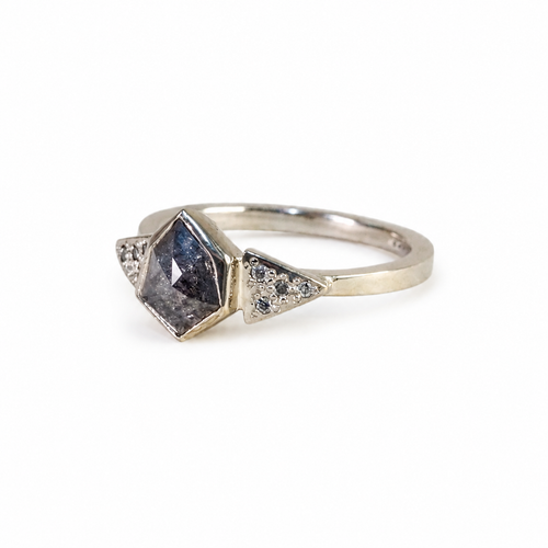Geo Trio Mono Diamond Ring