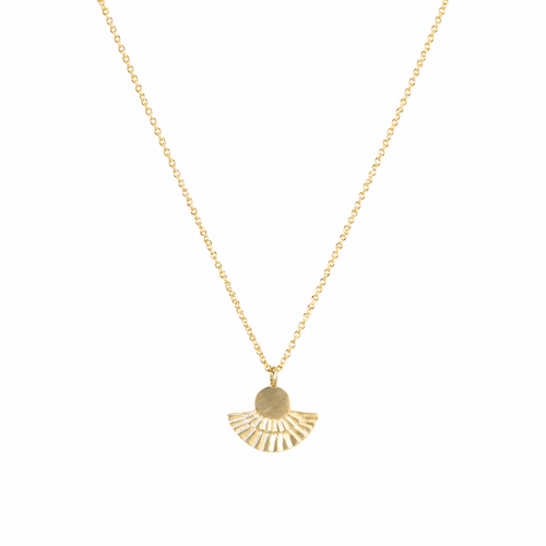 Gold Fan Out Necklace