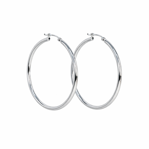 Extra Large Silver Hoop Earrings
