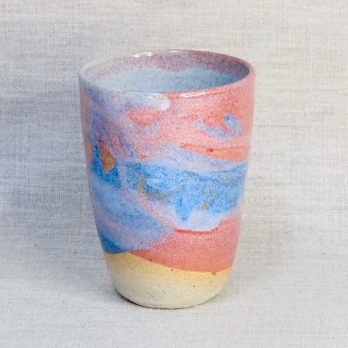 Large Glazed Stoneware Cup