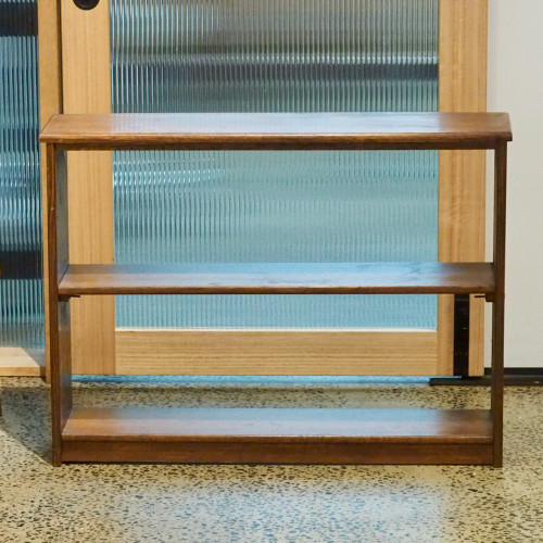 1950s Toffee Hardwood Shelf