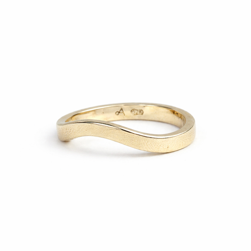 Gold Curved Ring