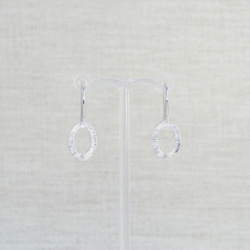 Textured Oval Earrings