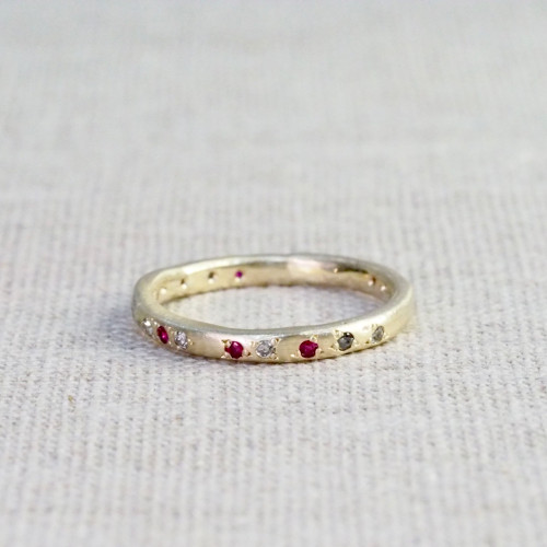Matilda Ruby & Diamond Scatter Ring