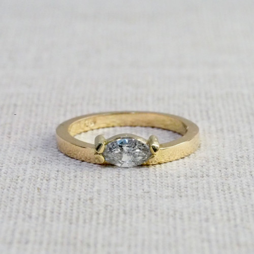 Marquise Diamond Parallel Ring