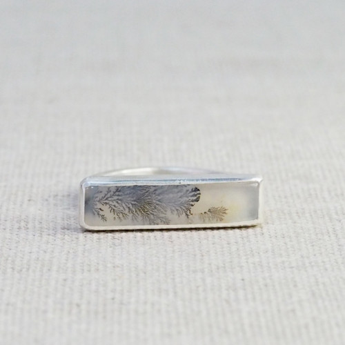 Scenic Agate Side Podium Ring