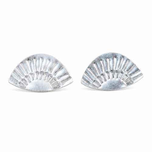 Silver Radiance Stud Earrings