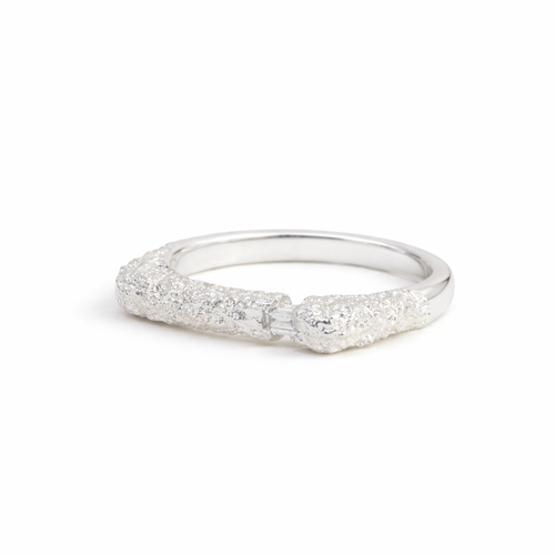 Silver Montes Ridge Diamond Ring