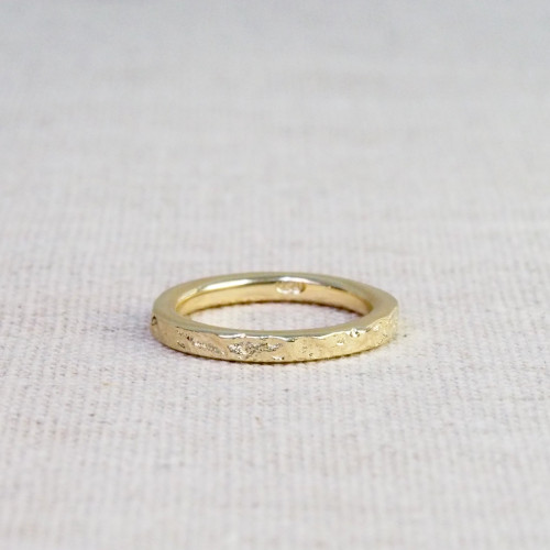 Yellow Gold Terra Textured Ring