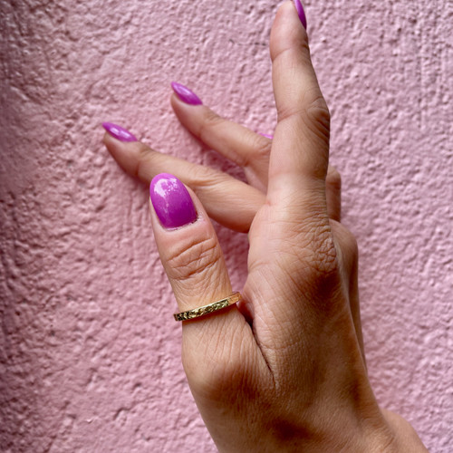 Yellow Gold Terra Textured Ring