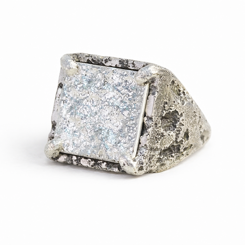 Silver Terra Square Ring