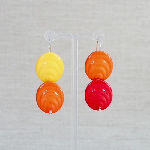 Red, Yellow & Orange Nesting Earrings