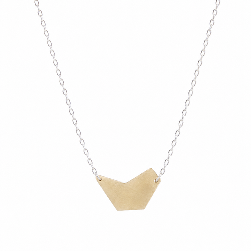 Gold & Silver Neo Geo Necklace 2