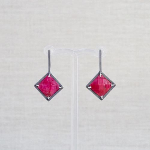 Ruby Hook Earrings