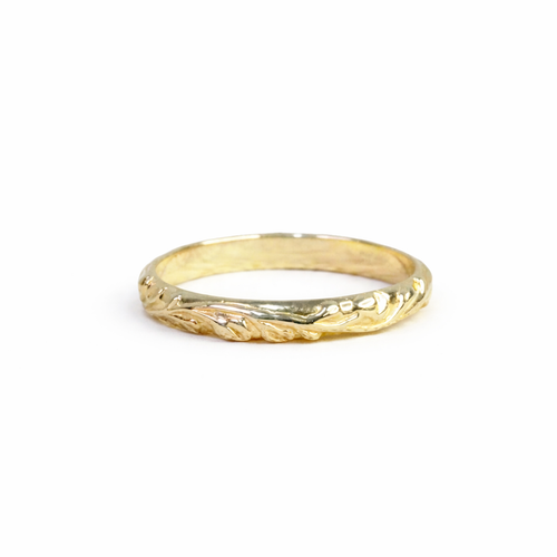 Gold Engraved Ring
