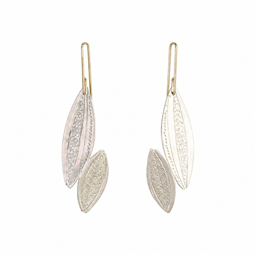 Aluminium Gumleaf Earrings
