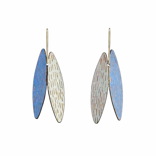 Light Blue Gumleaf Earrings
