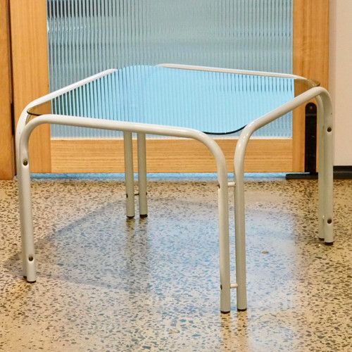 1980s Smoke Glass Coffee Table