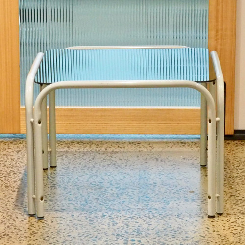 1980s Smoke Glass Coffee Table