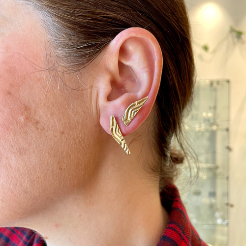 Gold Realm Stud Earrings