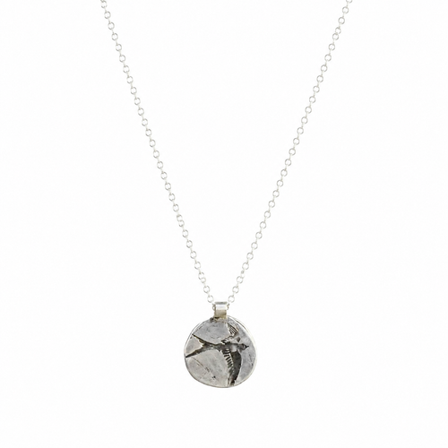 Silver Swooping Swallow Necklace