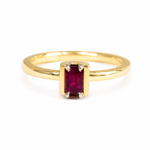 Ezra Deep Red Ruby Ring