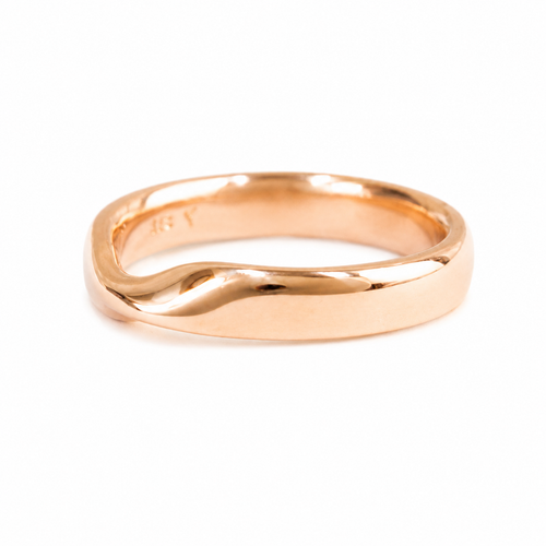 Rose Gold Wide Mobius Ring