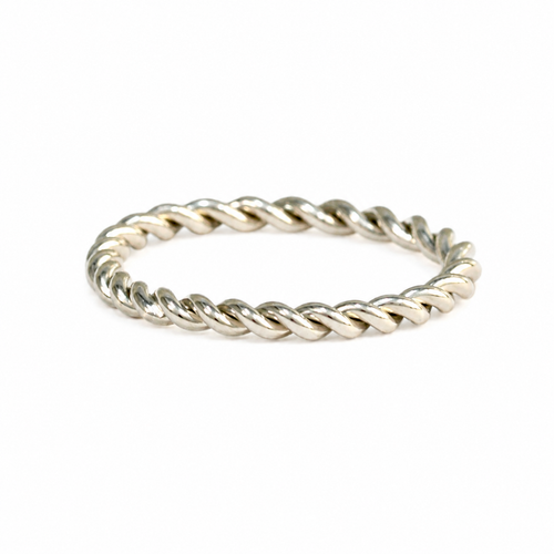 White Gold Entwined Ring