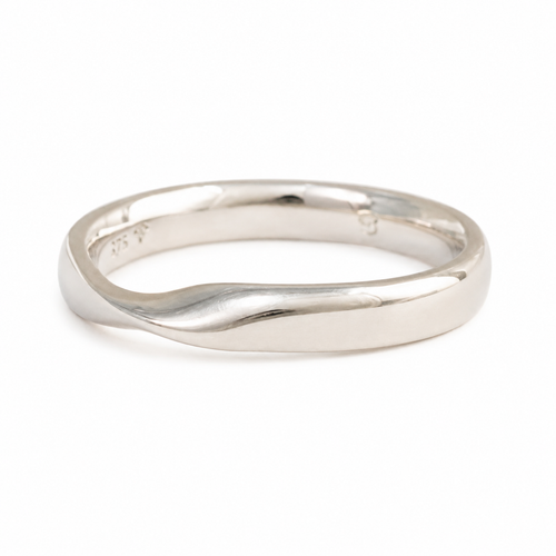 White Gold Mobius Ring