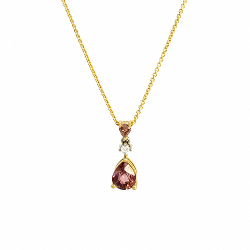 Sapphire & Diamond Regal Drop Necklace