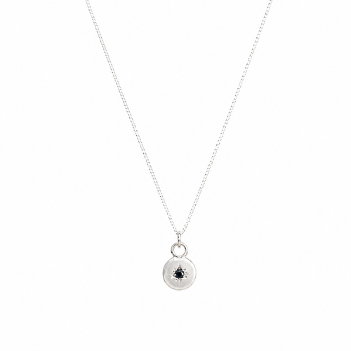 Sapphire Silver Samantha Necklace