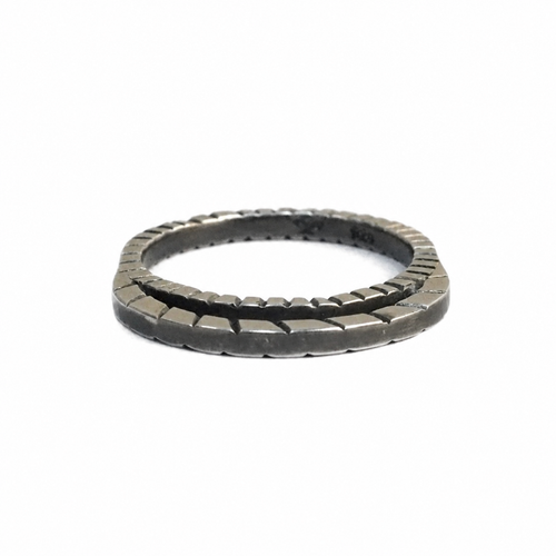Silver Rising Moon Ring