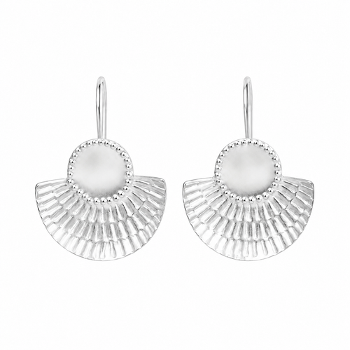 Silver Dot Dot Dash Earrings