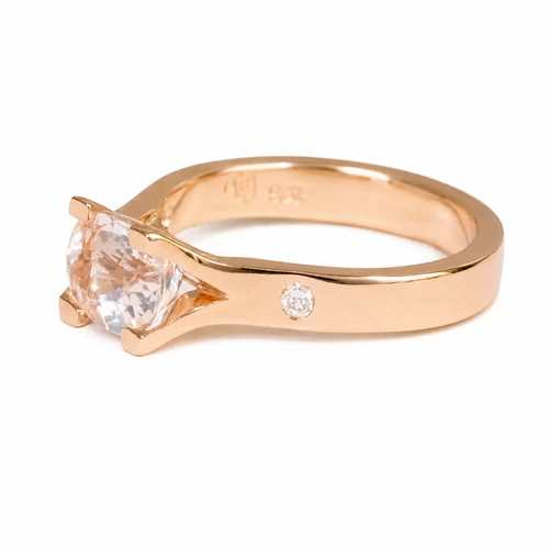 Split Morganite Ring