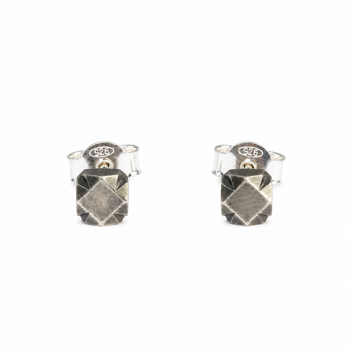 Oxidised Silver Mexicali Stud Earrings