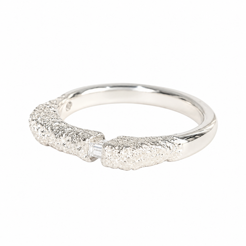Silver Montes Ridge Diamond Ring