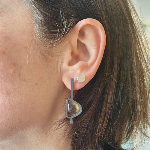 Rutilated Quartz Pendulum Earrings